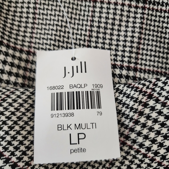 J. Jill Black and Gray Side Slit Pull On Mini Skirt Women’s L Petite NWT - Picture 7 of 9